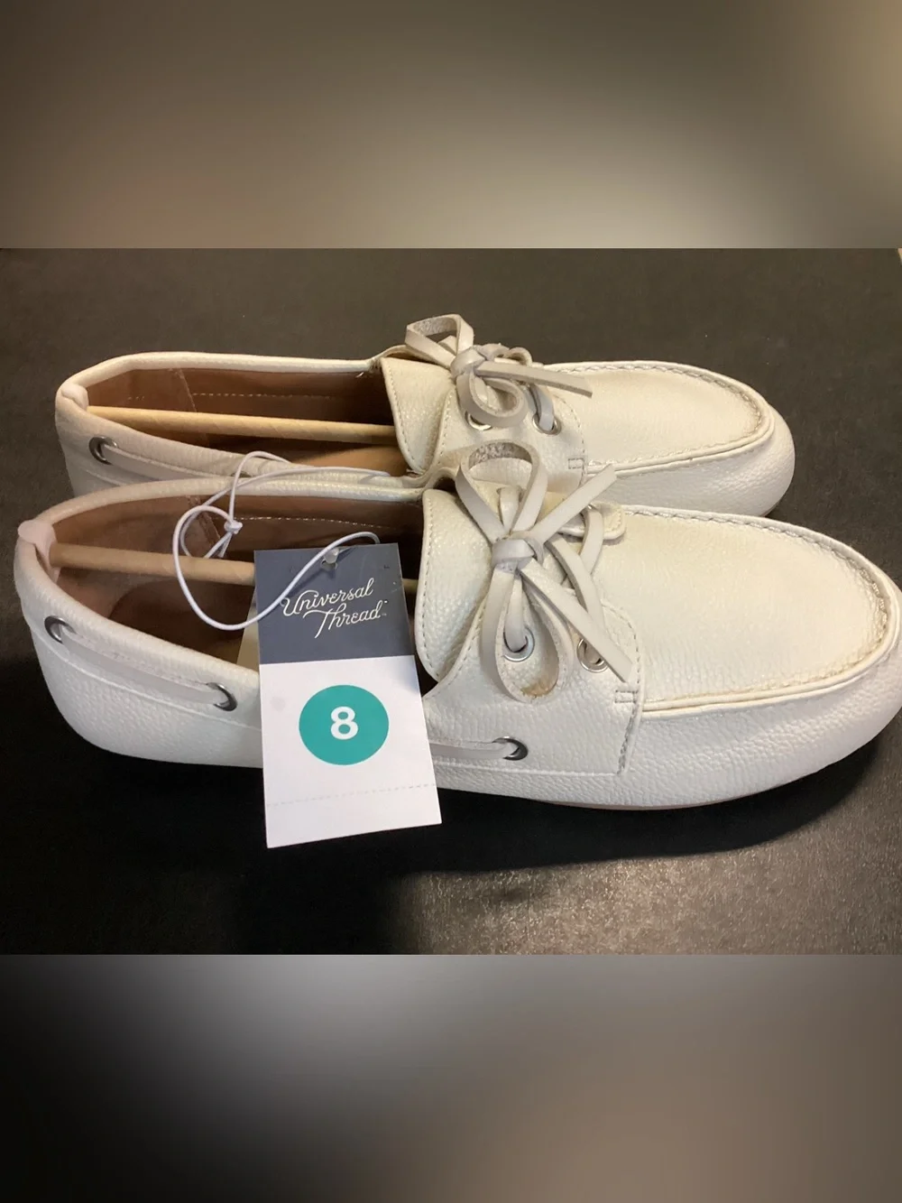 Women's Midge Boat Shoe Flats - Universal Thread - off white - new